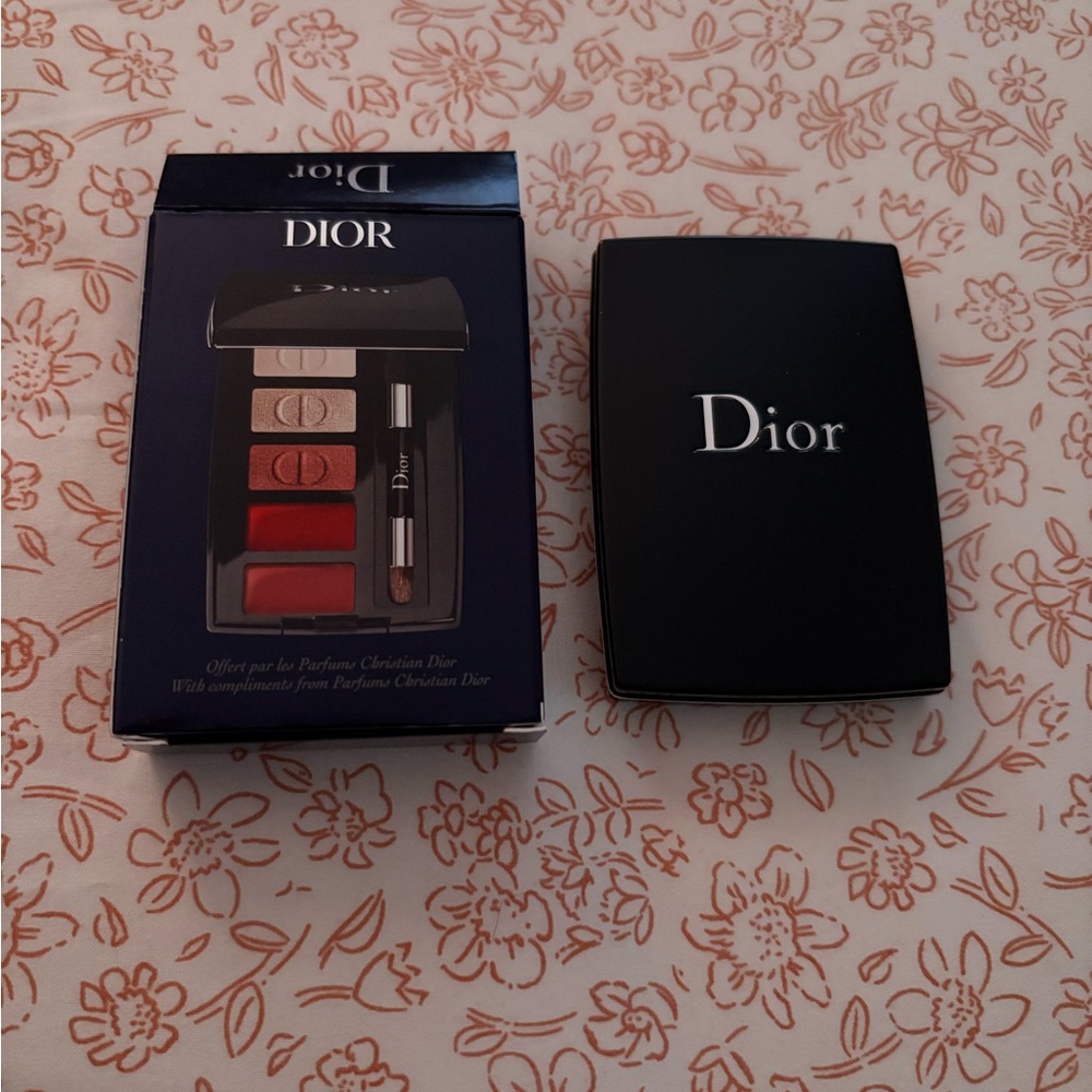Dior Eyeshadow & Lip Compact with Red and Neutral Shades